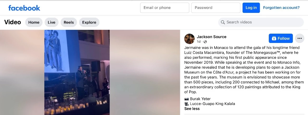 Jermaine was in Monaco to attend the gala of his longtime friend Luiz Costa Macambira, founder of The Monegasque™