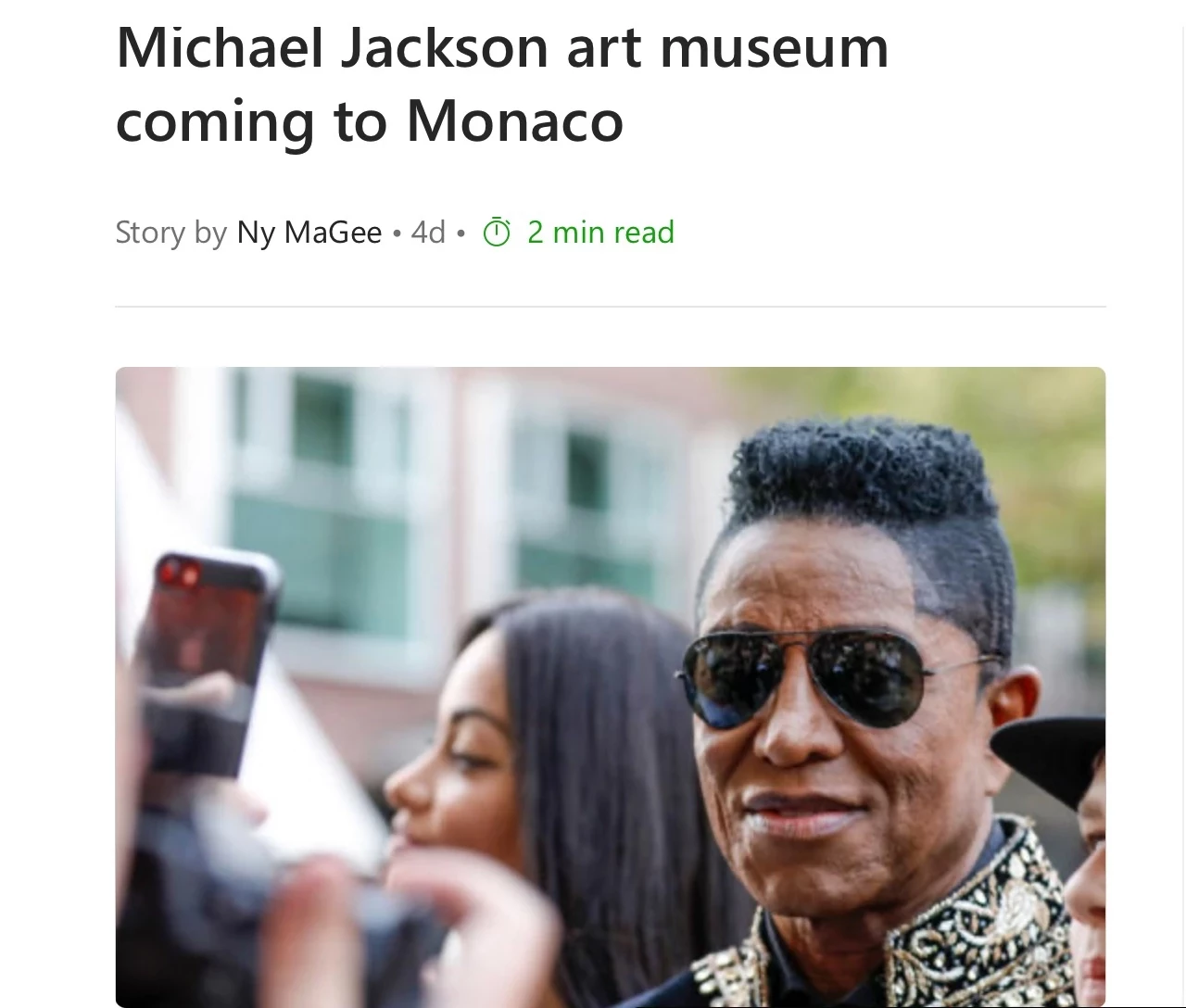 Michael Jackson art museum coming to Monaco