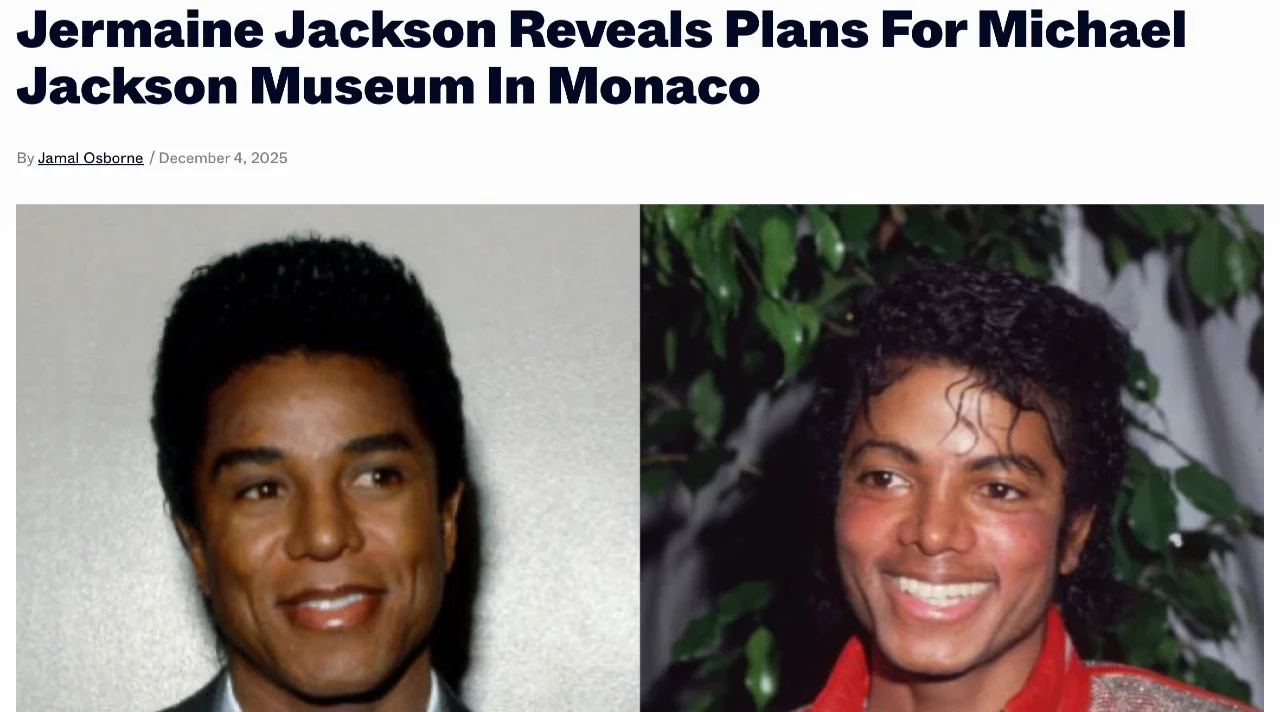 Jermaine Jackson Reveals Plans For Michael Jackson Museum In Monaco