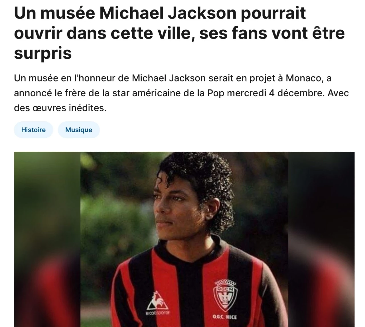 Un musée Michael Jackson pourrait ouvrir dans cette ville, ses fans vont être surpris