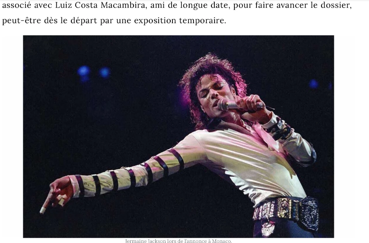 Monaco: Jermaine Jackson annonce un musée Michael Jackson