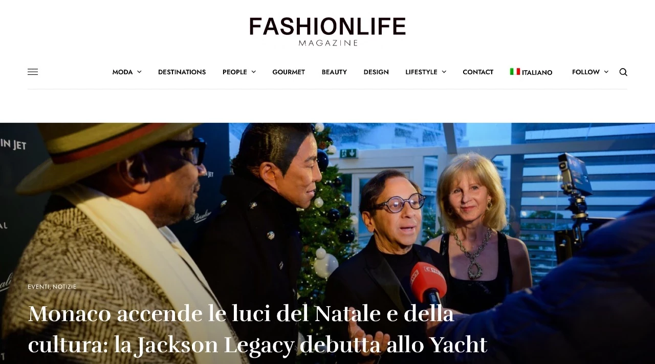Monaco accende le luci del Natale e della cultura: la Jackson Legacy debutta allo Yacht Club