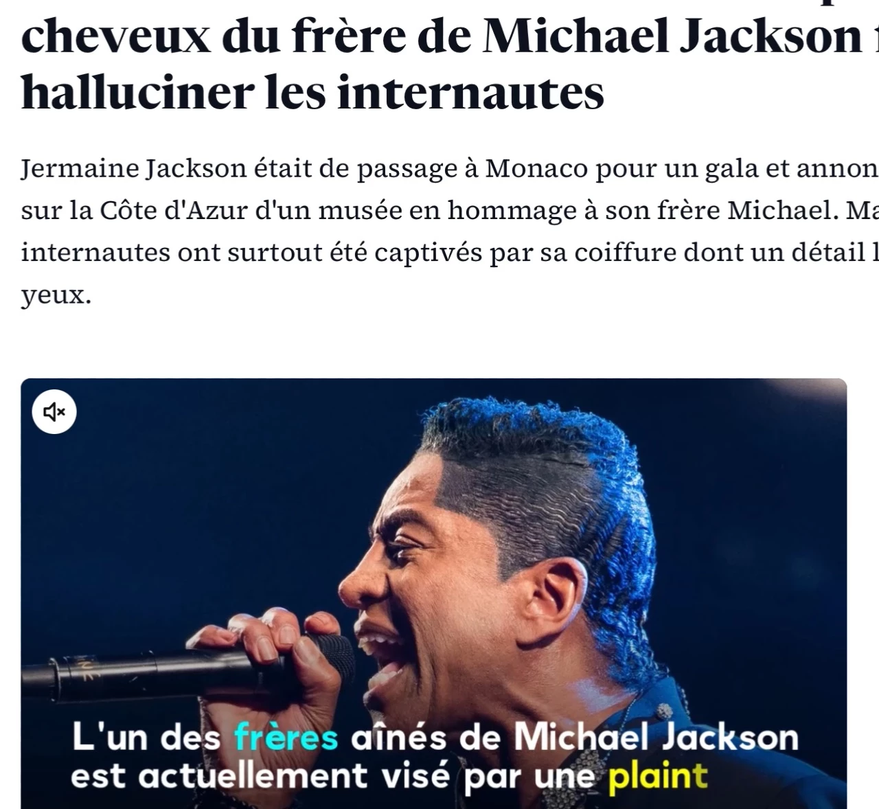 Jermaine Jackson de retour : la coupe de cheveux du frère de Michael Jackson fait halluciner les internautes