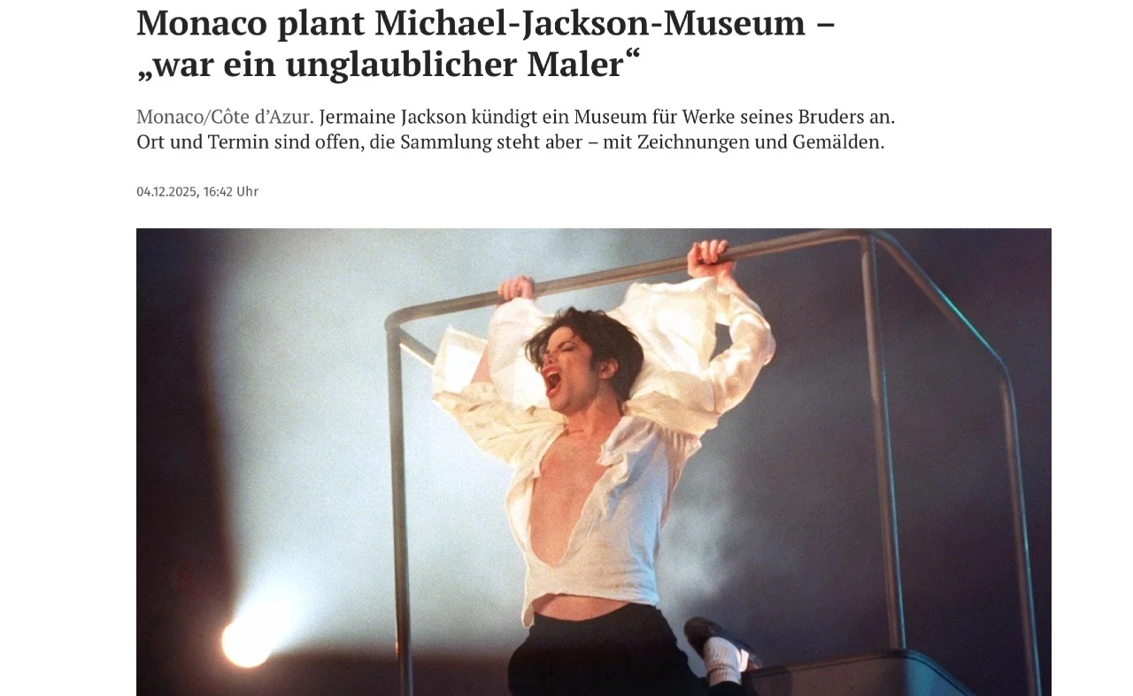 Monaco plant Michael-Jackson-Museum – „war ein unglaublicher Maler“