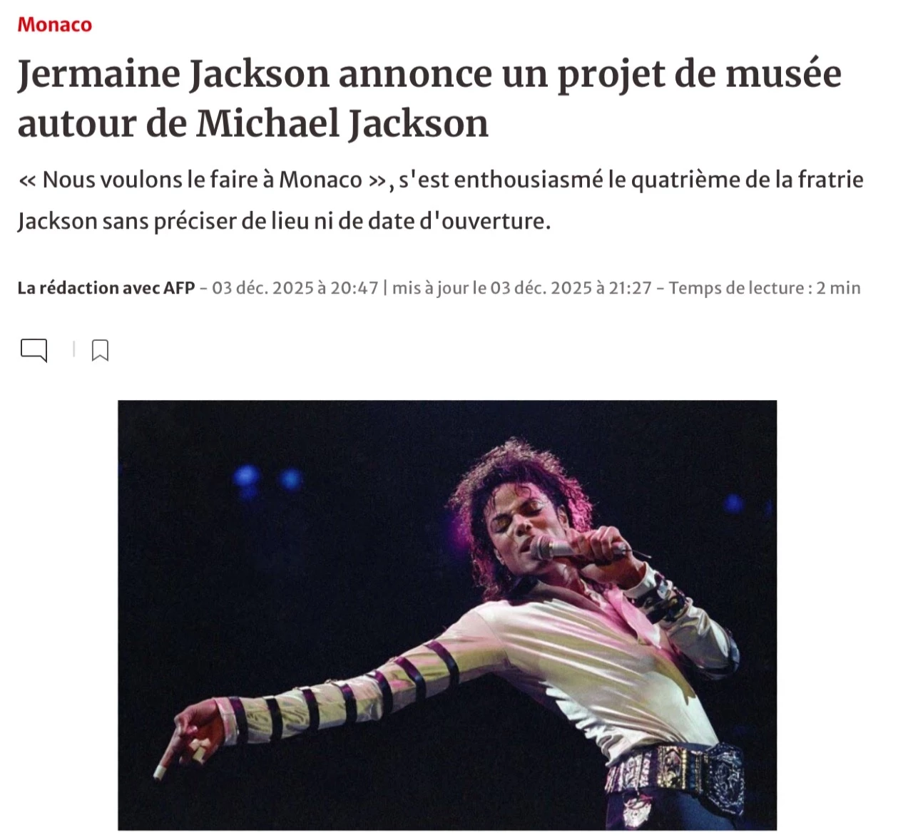 Jermaine Jackson annonce un projet de musée autour de Michael Jackson