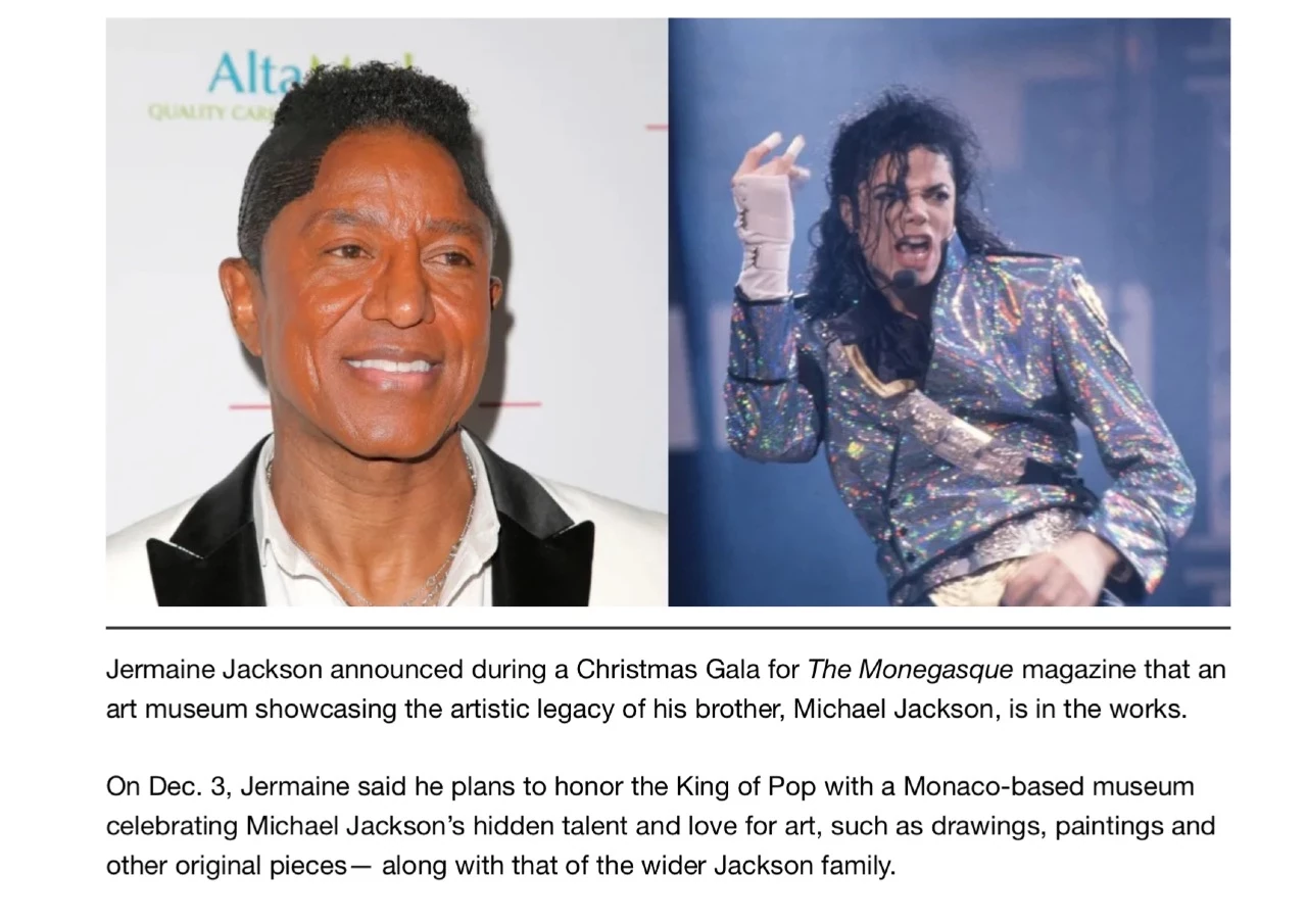 Jermaine Jackson To Showcase Michael Jackson’s Art in Monaco ‘Jackson Museum’