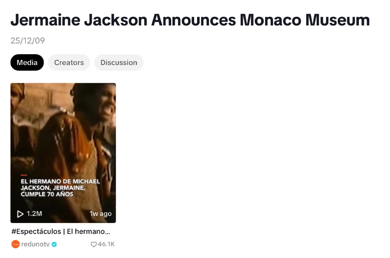 Jermaine Jackson Announces Monaco Museum