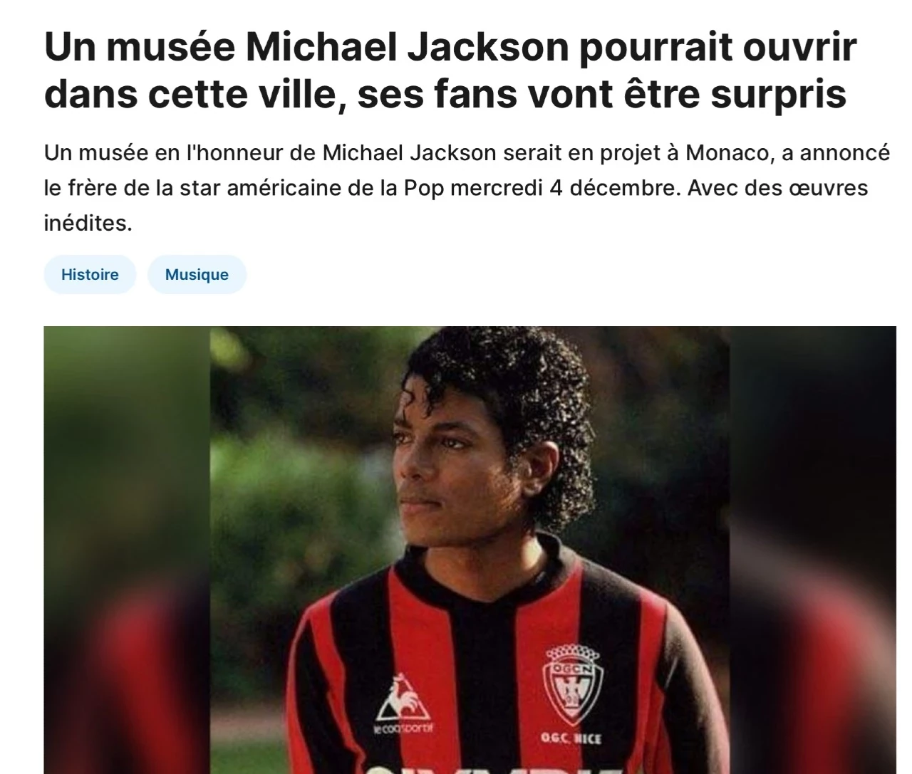 Un musée Michael Jackson pourrait ouvrir dans cette ville, ses fans vont être surpris
